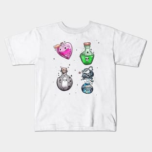 Enchanted Potion Bottles Kids T-Shirt